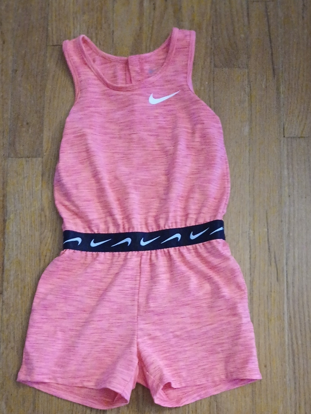 Little Girls Nike Pink and Grey Romper Size 6